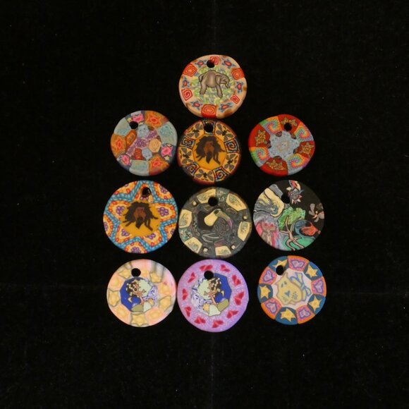 Hold For Beadgleaner FIMO Clay Pendants Assorted Designs Pack of 100 - Picture 1 of 10